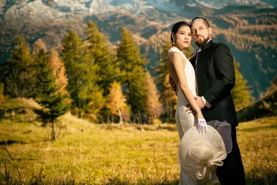 Wedding photoshoot in Chamonix by Julien Z