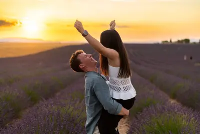 Proposal photoshoot in Valensole by Robin G